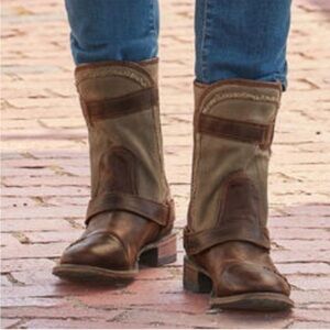 LANE “DustOff” Boots in Worn Sage, Combat Style Leather Womens Boots, NWT, 9